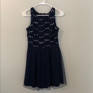 Navy sparkled dress